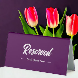 Plaque De Table Violet