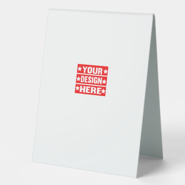 Plaque De Table Votre conception ici personnalisée (Recto)