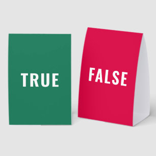 Plaque De Table Vrai ou Faux ? Jeux Jeux de société et divertiss