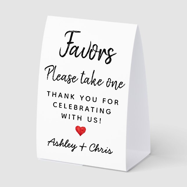 Plaque De Table Wedding Reception Favors Couple Engagement Shower (Recto)