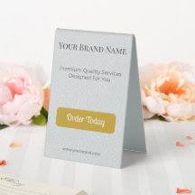 Wedding Table Tent Business Marketing Display