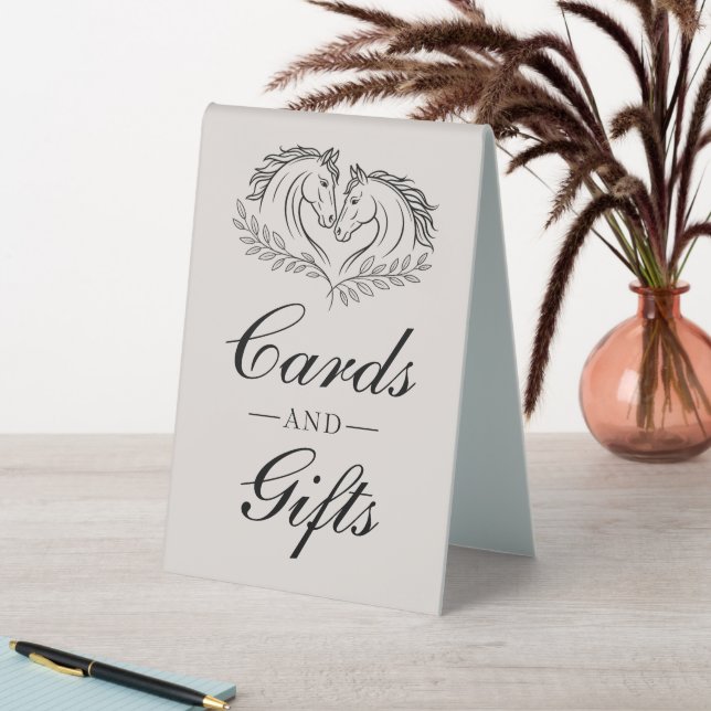 Plaque De Table Western Horse Rustic Elegant Wedding Cards & Gifts (En SItu (Tableau))