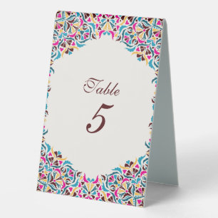 Plaque De Table Whimsical Luxury ivoire Floral Style Mariage front