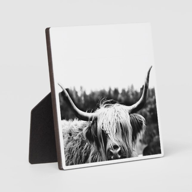 Plaque de vache rustique Boho Highland (Recto)