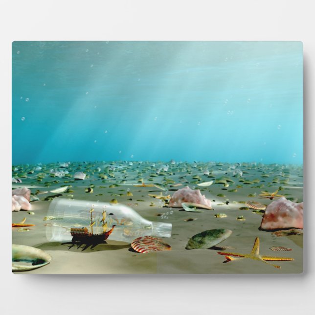 Plaque d'épave livrée en bouteille (Devant)