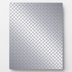 Plaque diamant en acier brillant