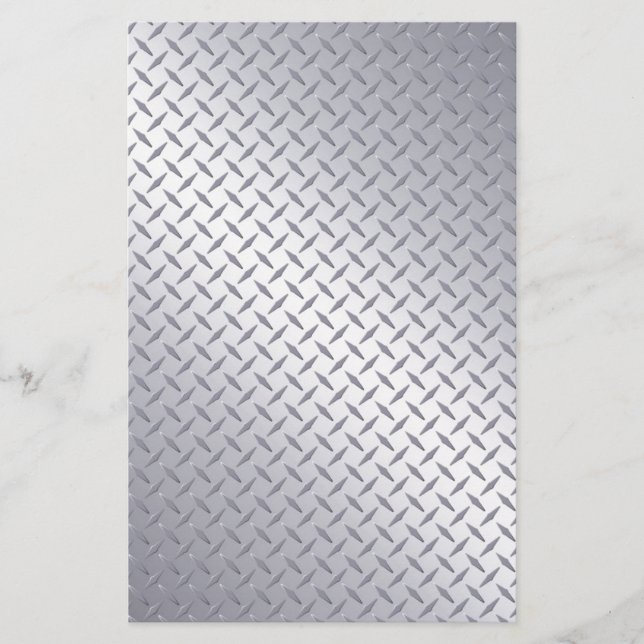 Plaque diamant en acier brillant (Devant)