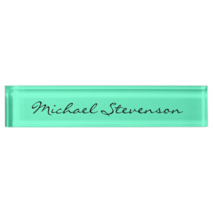 Plaque d'identification de bureau avec du charme