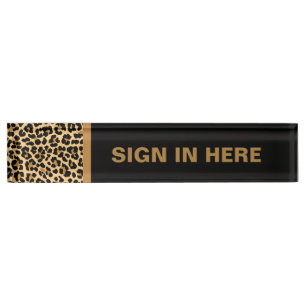 Plaque d'identification de bureau fait sur