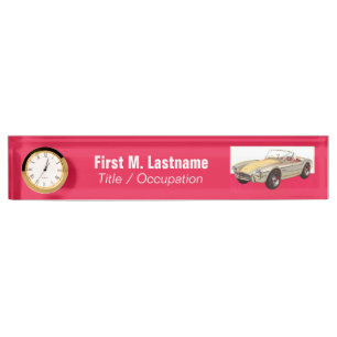 Plaque d'identification de bureau fait sur