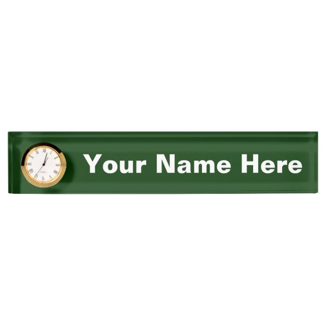 Plaque d'identification de bureau personnalisable  (Devant)