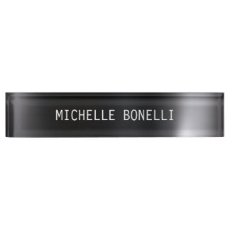 Plaque d'identification d'entreprise lisible Gris 