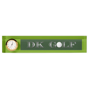 Plaque d'identification du bureau de golf.