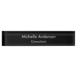 Plaque d'identification du bureau du consultant en