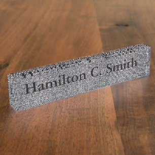 Plaque d'identification du bureau - HAMbyWhiteGlov