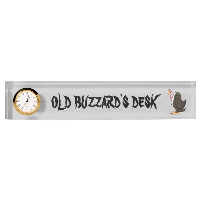 Plaque d'identification du vieux bureau de Buzzard (Devant)
