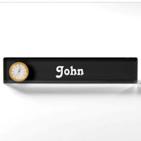 Plaque d'identification John de bureau