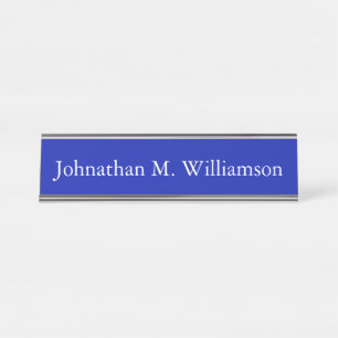 Plaque d'identification personnalisée de bureau