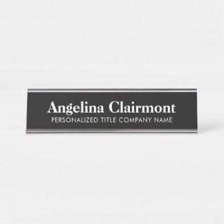 Plaque d'identification personnalisée de bureau