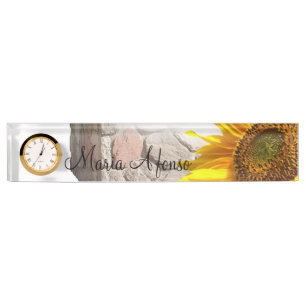 Plaque d'identification Sunflower Rock Desk