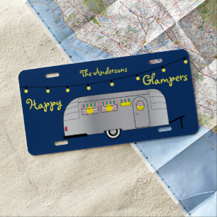 Plaque D'immatriculation Bande-annonce Vintage de Glamper