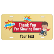 Plaque d'immatriculation en aluminium