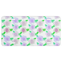 Floral peint en violet