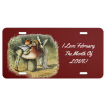 I Love Février Plaque de licence