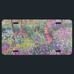 Plaque D'immatriculation Jardin de l'artiste à Giverny par Claude Monet<br><div class="desc">Jardin de l'artiste à Givernyby Claude Monet</div>