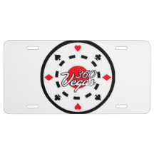 Plaque de licence 360 Vegas Chip