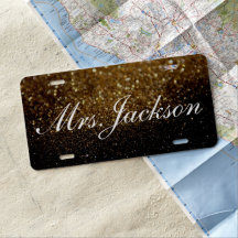 Plaque minéralogique - Mme Glitter II