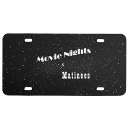 Plaque D'immatriculation Tag de voiture en plastique