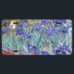 Plaque D'immatriculation Vincent Van Gogh Irises Floral Vintage Fine Art<br><div class="desc">Vincent Van Gogh Blue Irises Floral Fine Art Irises est l'un des nombreux tableaux d'iris de l'artiste post-impressionniste néerlandais Vincent van Gogh. Comme beaucoup d'artistes de son époque, Van Gogh a été influencé par les estampes japonaises ukiyo-e. Les contours forts, les angles inhabituels, y compris les vues rapprochées, sont un...</div>
