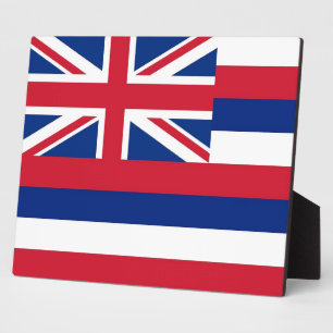 Plaque drapeau de l'État d'Hawaii