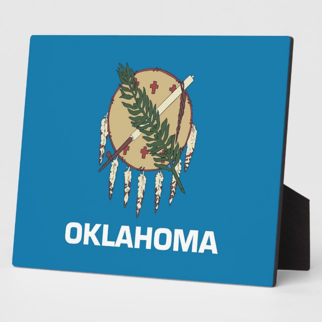 Plaque Drapeau de l'État d'Oklahoma (Côté)