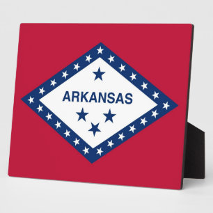 Plaque du drapeau de l'État de l'Arkansas