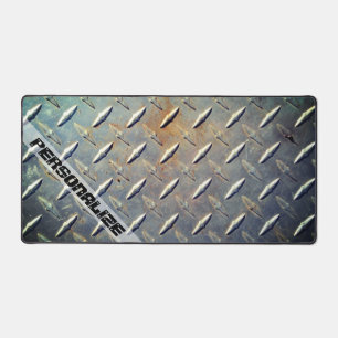 Plaque en acier à damier robuste avec graphique pe