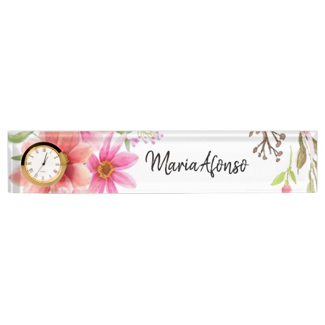 Plaque florale nominative (Devant)