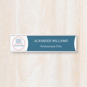 Plaque interchangeable de nom de porte de bureau a