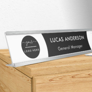 Plaque interchangeable de nom de porte de bureau a