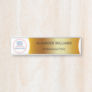 Plaque interchangeable de nom de porte de bureau a
