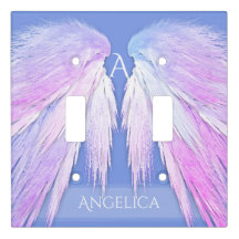 ANGEL WINGS rose doux bleu Dreamy Monogramme