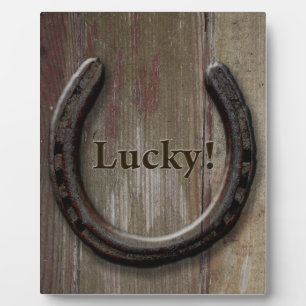 Plaque Lucky Horseshoe