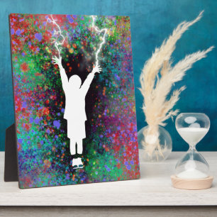 Plaque météorologique orageuse