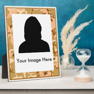 Plaque militaire commémorative de sable du désert