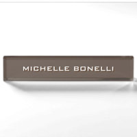 Plaque minimaliste Brown moderne