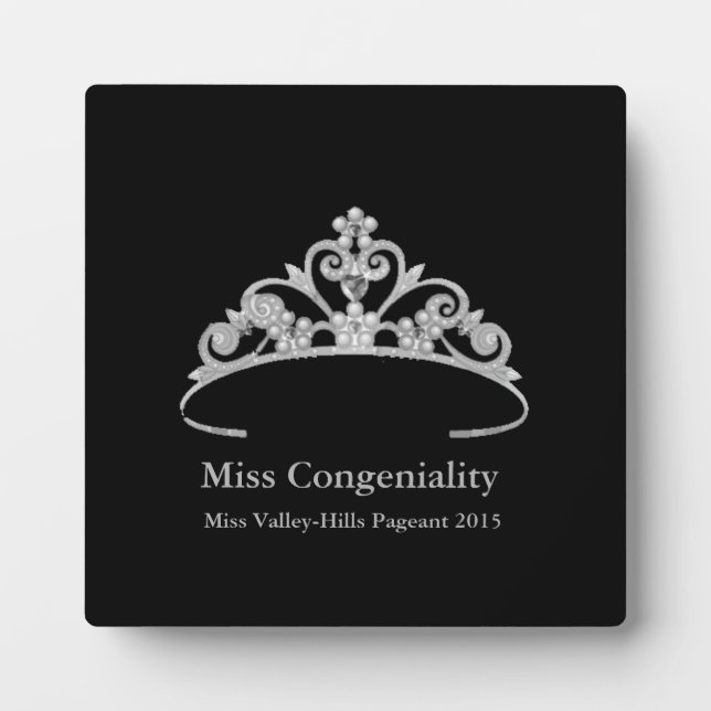 Plaque Miss America Silver Crown Awards (Devant)