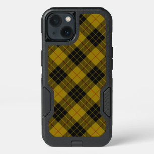Plaque noire jaune tartan MacLeod