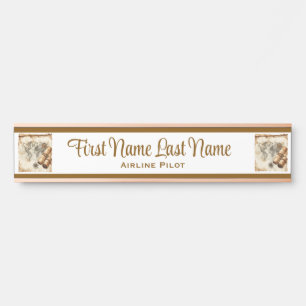 Plaque nominative du planificateur de vacances Tra