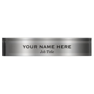 Plaque Personnalisée Moderne Minimaliste Brillante